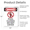 Signmission Pool Closed Do Not Enter Danger Sign, Vinyl Decal, 10in W x 14in L, 2PK OS-2PACK-DS-D-1014-V-1636 - alternate 2
